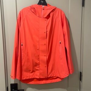 SAVE THE DUCK coral hooded rain jacket